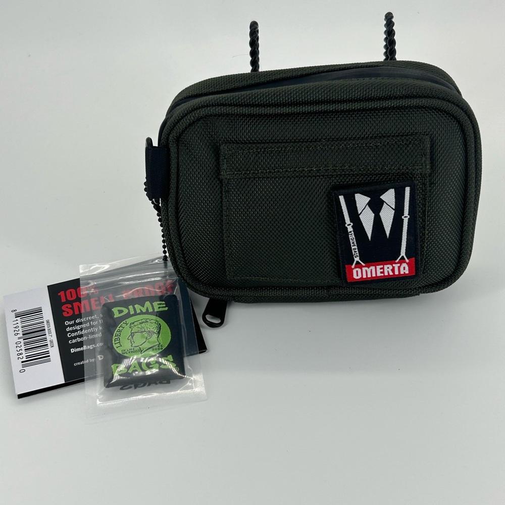 Dime Bags 7” Omertà Boss Green Padded Pouch NEW with Tags